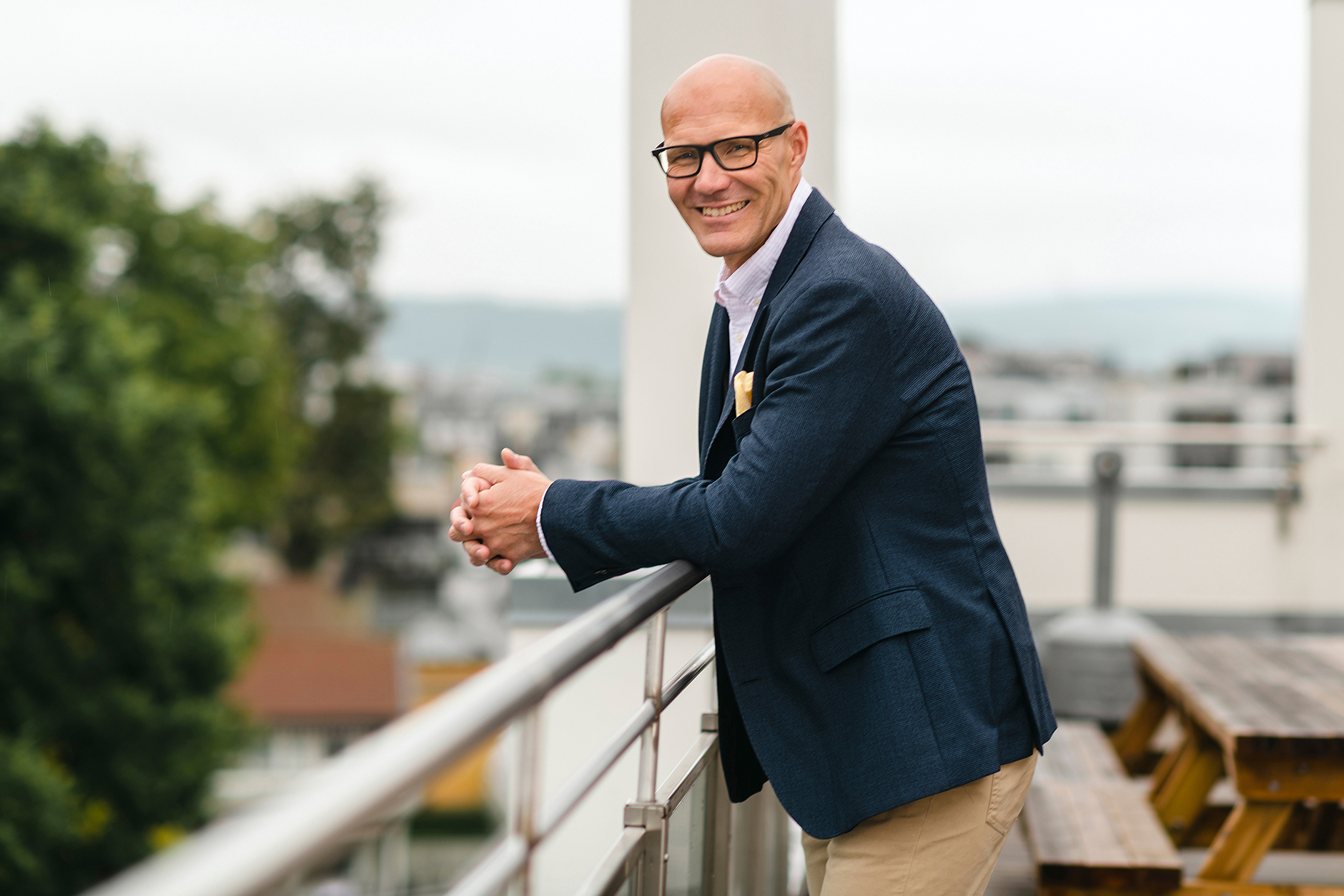 Half body portrait of employee Ville Salomaa